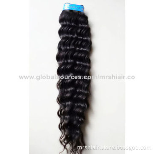 100% Human Hair Weave, 22-inch Brazilian Loose Curly Hair
